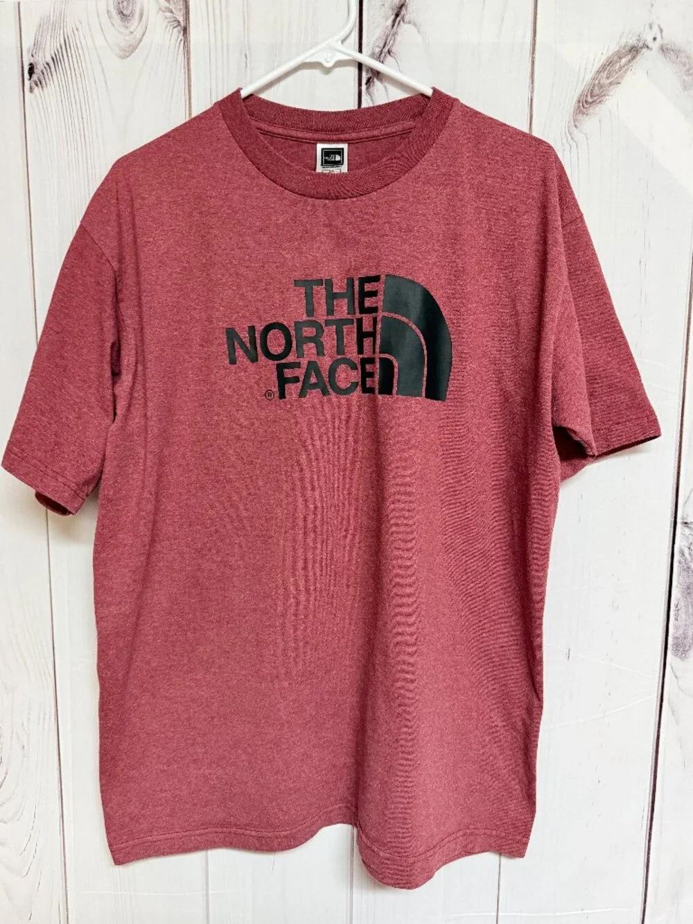 The North Face Men’s‎ Half Dome Tee Large Red Heather Logo EUC